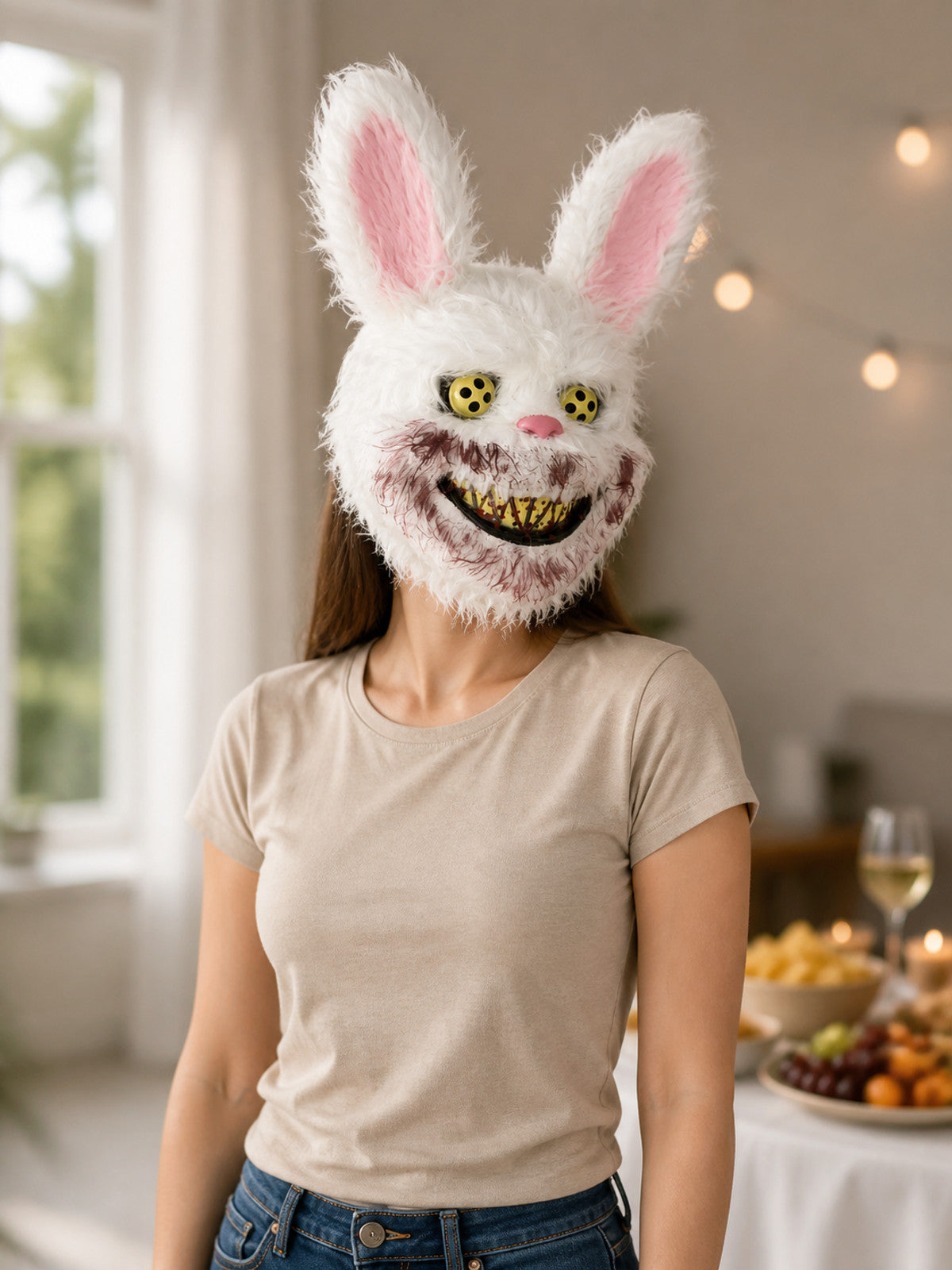 Scary Rabbit Carnival Headpiece for Halloween