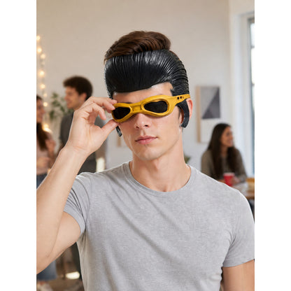 Retro Half-Face Carnival Mask for Halloween and Cosplay lifestyle view