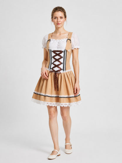 Oktoberfest Dress with Lace and Lacing, S–XXL product detail