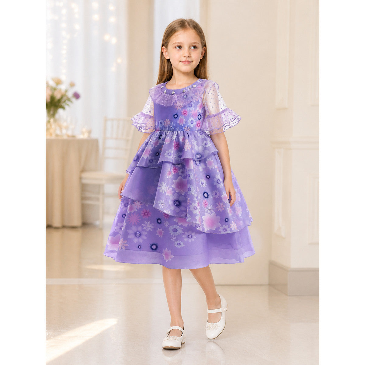 Halloween Princess Costume with Flowers lifestyle view