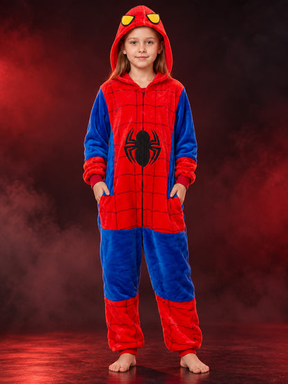 Insulated Hooded Zip-Up Pajama Jumpsuit