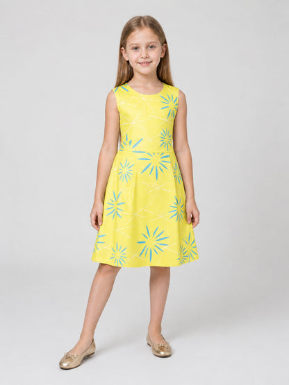 Joy cosplay dress from Inside Out 2, yellow and blue Costume Dresses detail