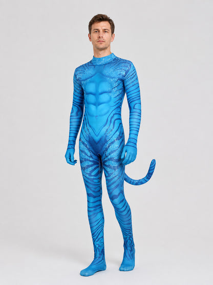 Avatar Na’vi Cosplay Jumpsuit Costume with Tail product detail