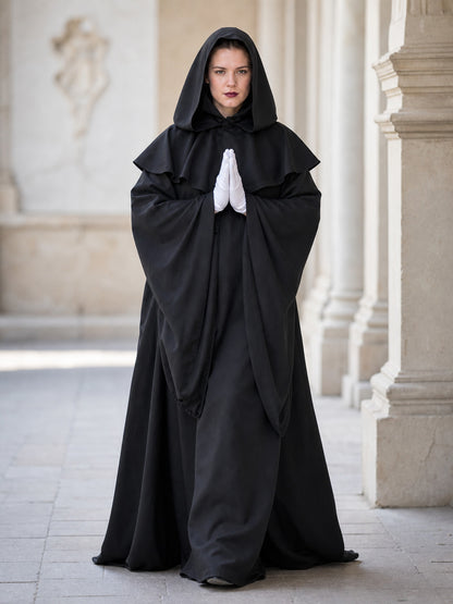 Gothic Hooded Cloak Costume
