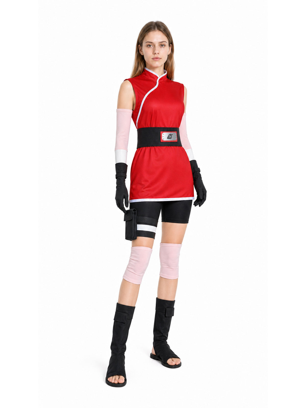 Sakura Red Cosplay Costume with Accessories
