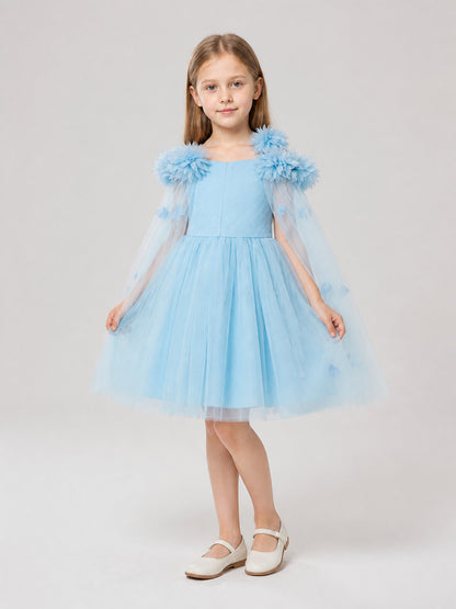 Princess Flower Tutu Dress for Flower Girls