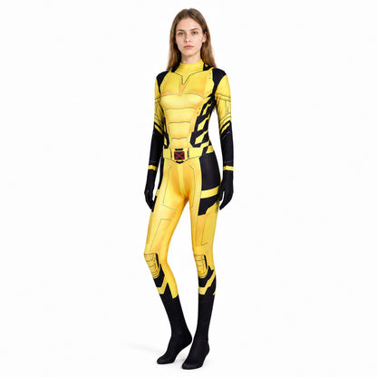 Wolverine Jumpsuit, Black and Yellow with Belt product detail