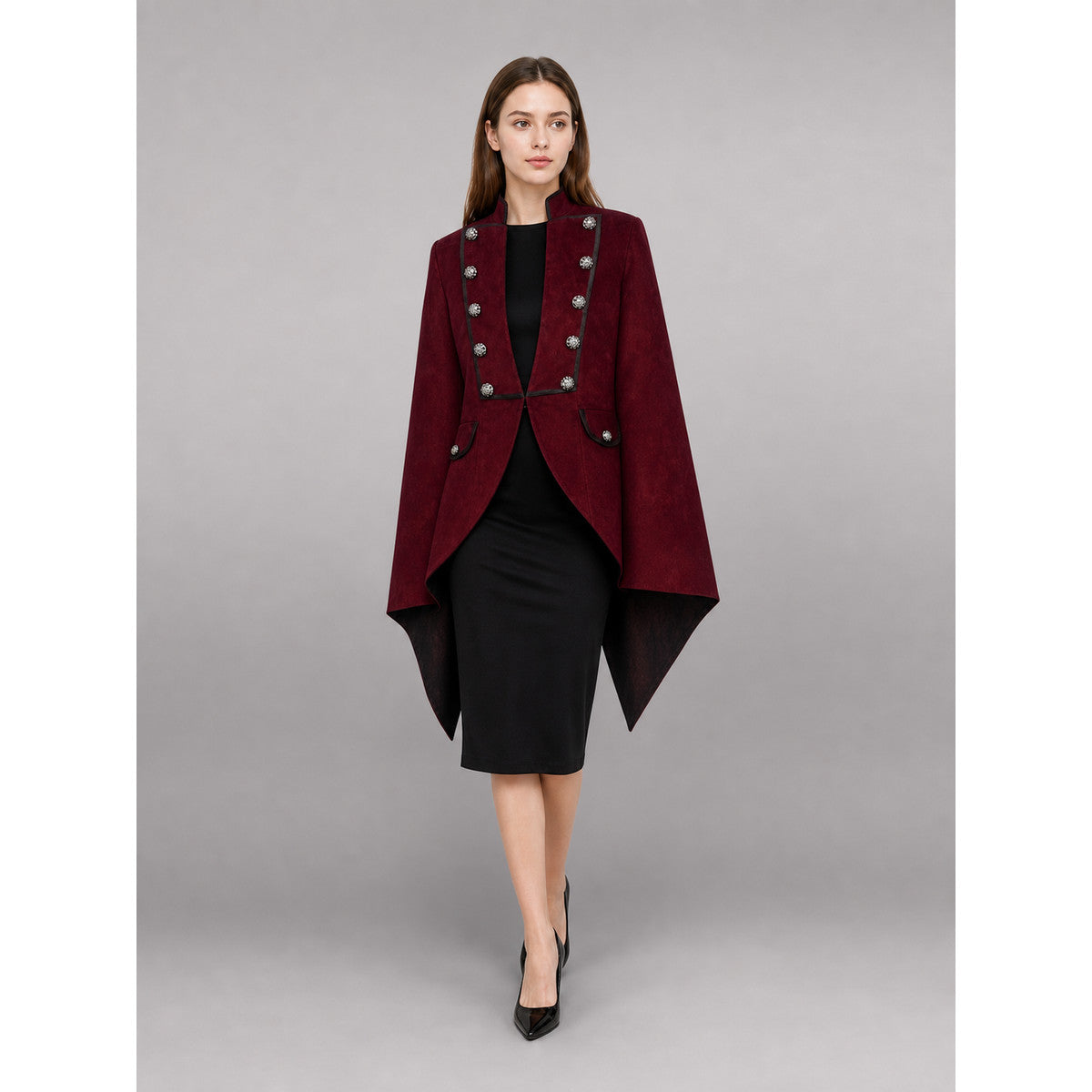 Costume Tailcoat in Burgundy with Black Lapels occasion guide