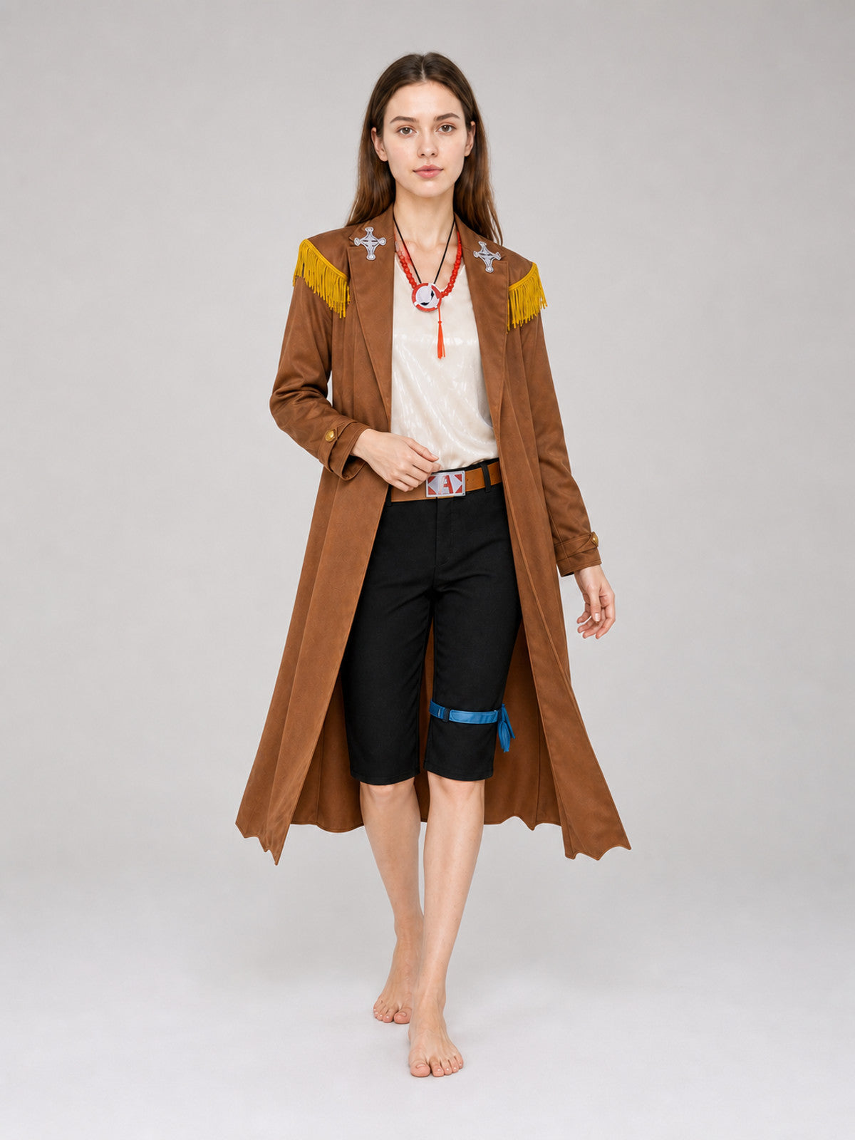 Ace One Piece Cosplay Costume with Coat and Accessories
