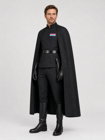 Black Star Wars Imperial Officer Cosplay Costume Costumes detail