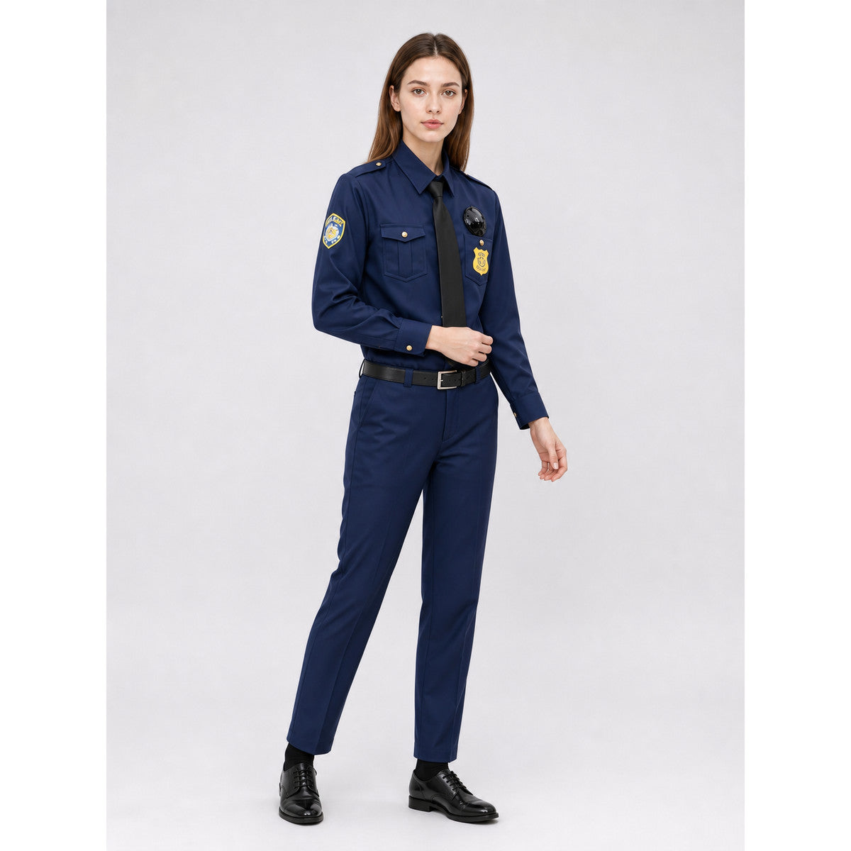 Nick Fox Cosplay Costume, Police Uniform