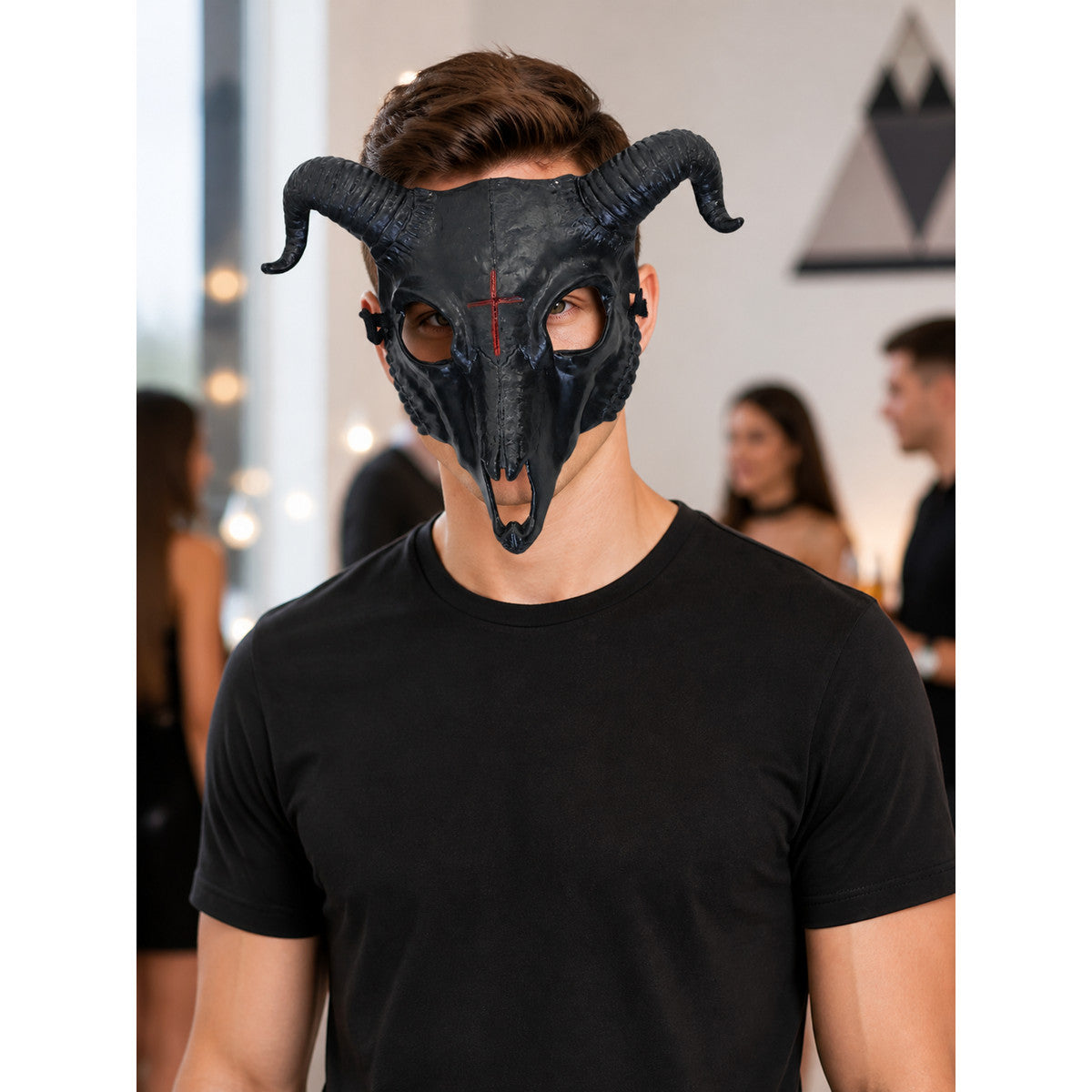 Goat Skull Carnival Mask for Halloween and Cosplay