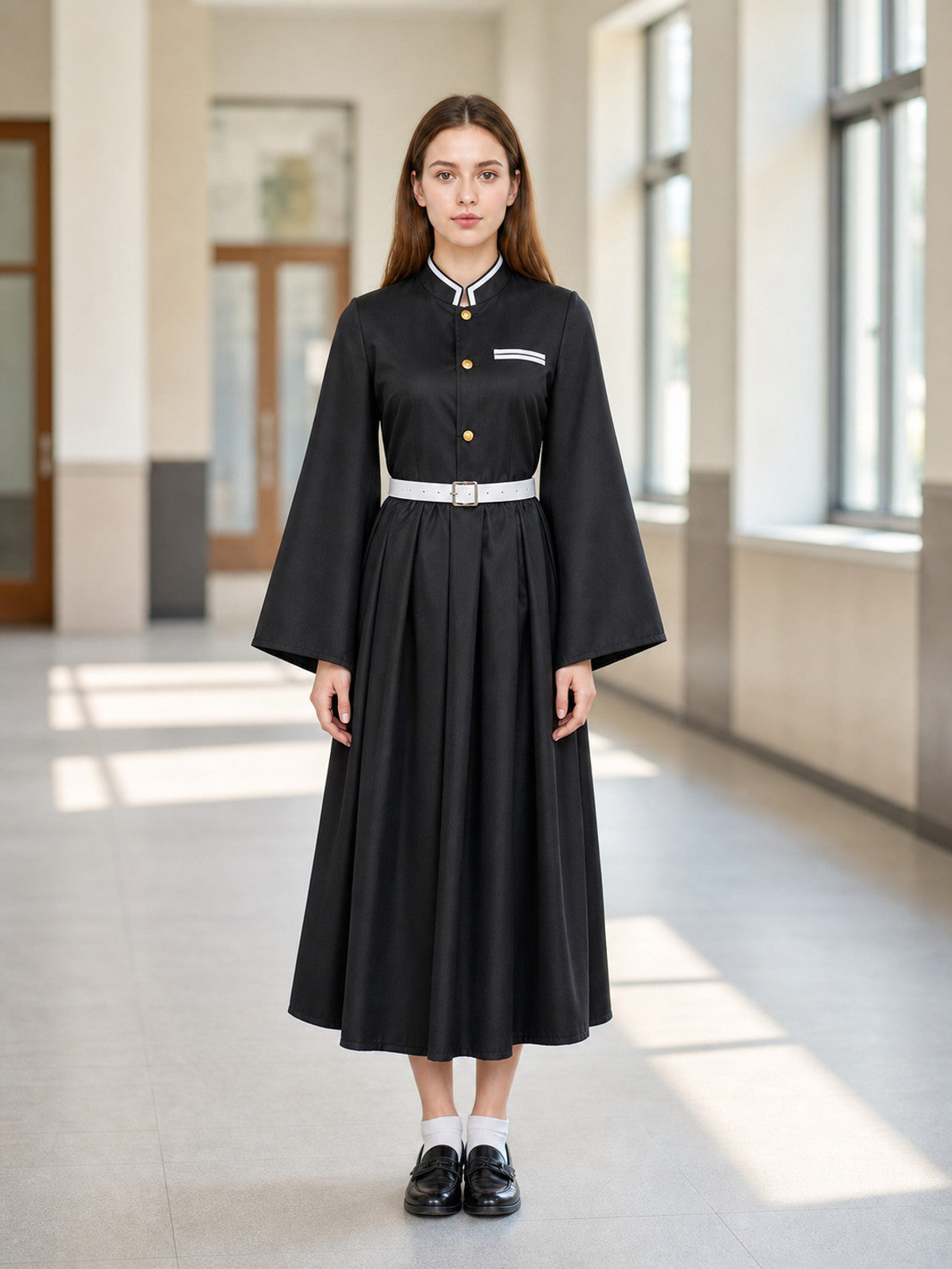 Anime-Inspired Cosplay Costume with Wide Sleeves lifestyle view