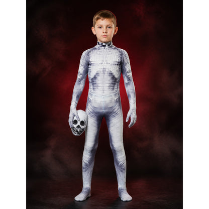 Skeleton Bodysuit Costume, Full Body Skull Print, Halloween Cosplay Outfit main product view