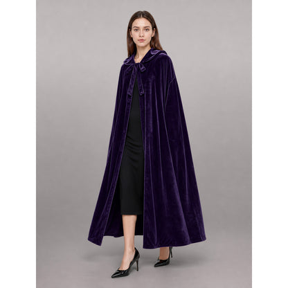 Purple Hooded Carnival Cloak for Cosplay lifestyle
