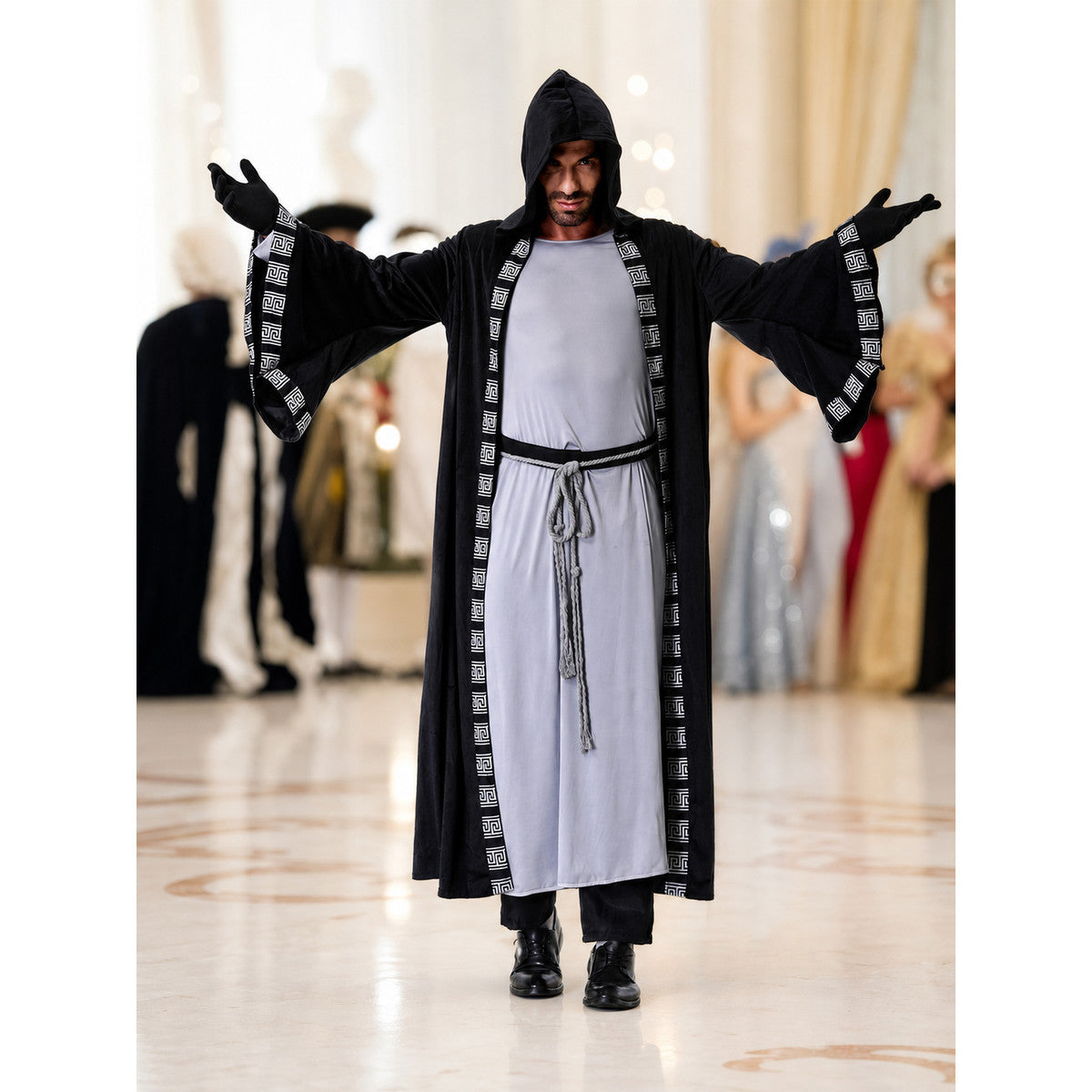 Cosplay costume: long hooded robe