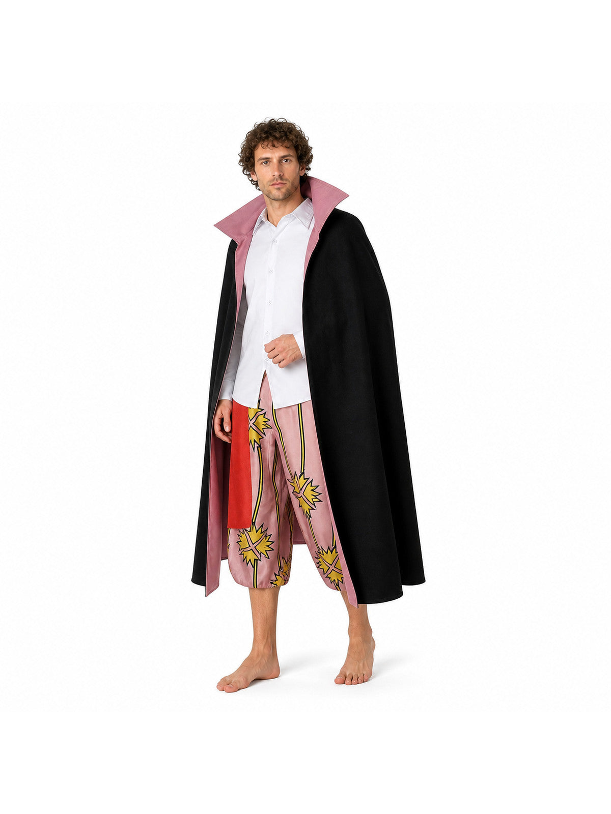Shanks One Piece Cosplay Costume with Cape and Pants Costume Capes detail