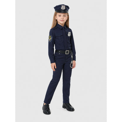 Long-Sleeve Police Jumpsuit for Role-Play