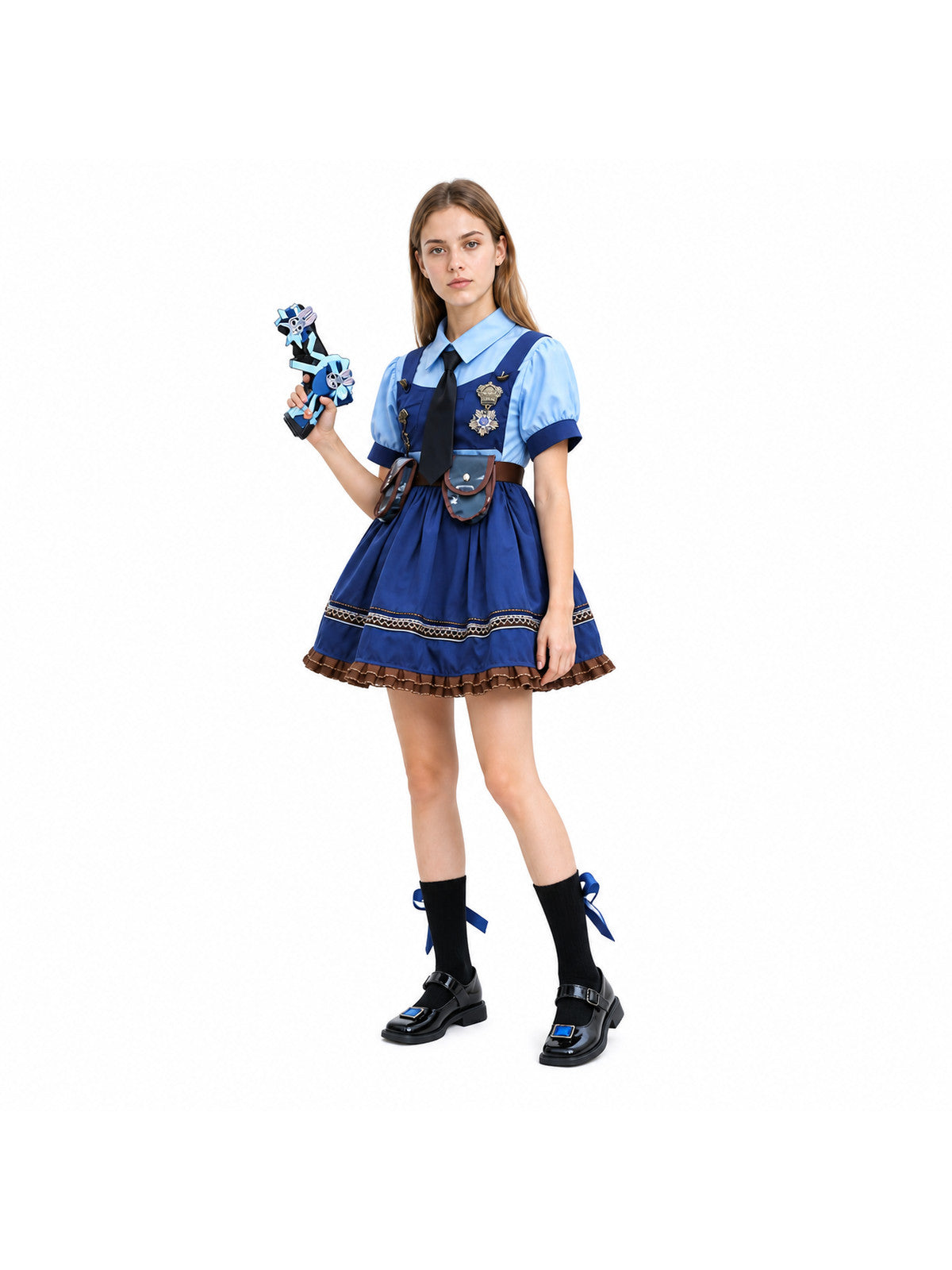 Police Uniform Dress Costume for Cosplay Costume Dresses detail
