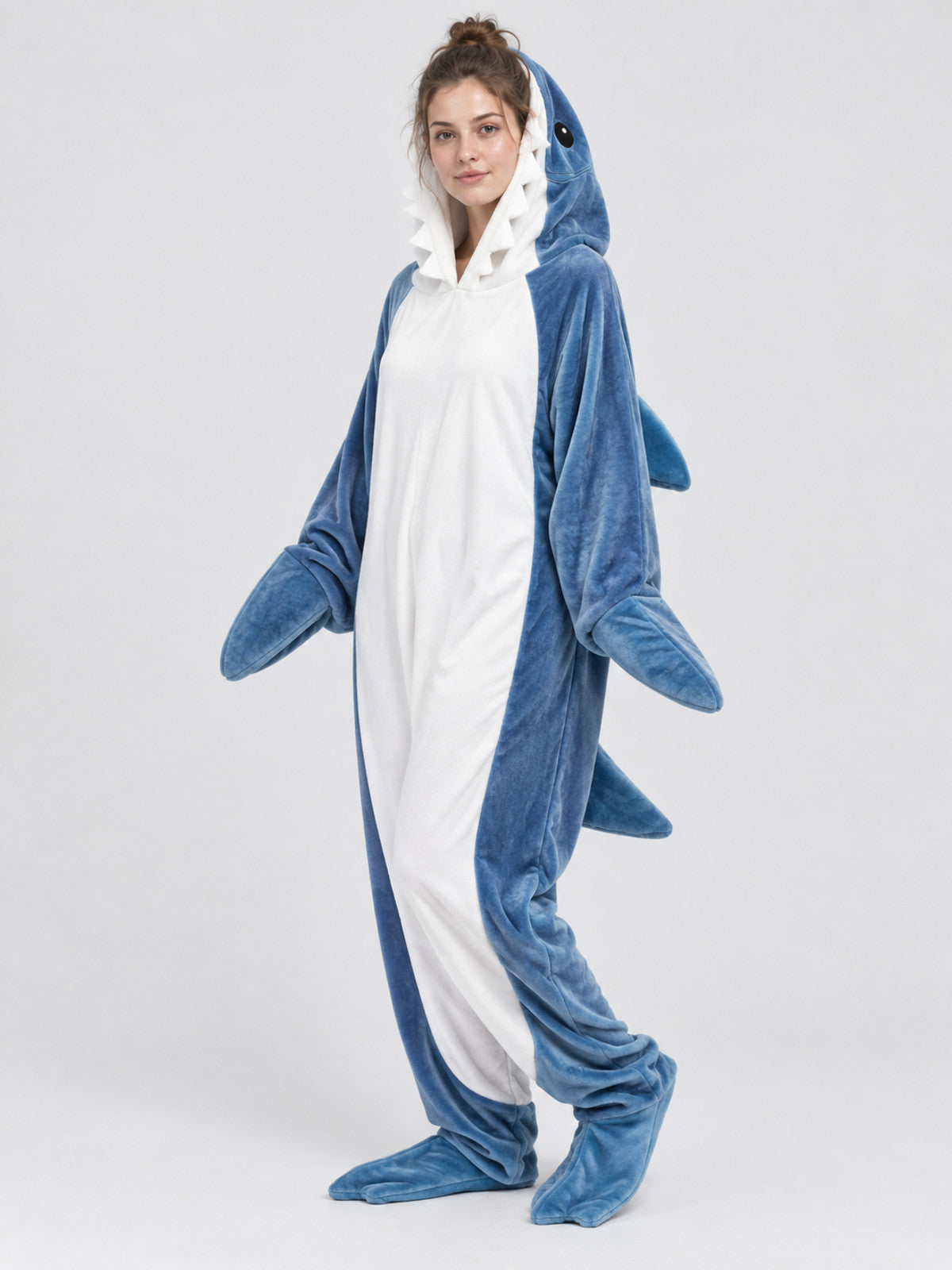 Blue Shark Kigurumi Pajama with Hood