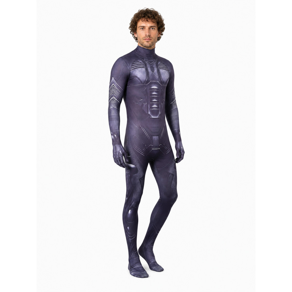 Dune Cosplay Jumpsuit with a High Collar Costumes detail