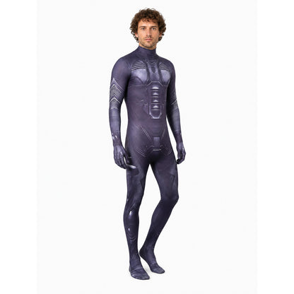 Dune Cosplay Jumpsuit with a High Collar Costumes detail