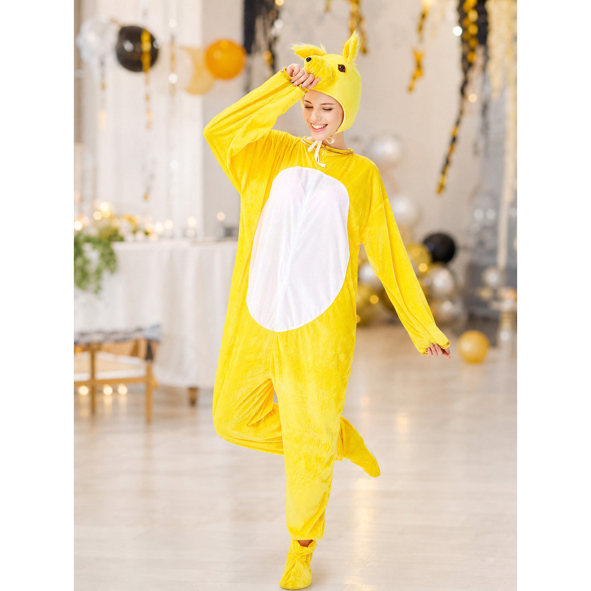 Fox Costume with Hood and Tail for Halloween lifestyle view