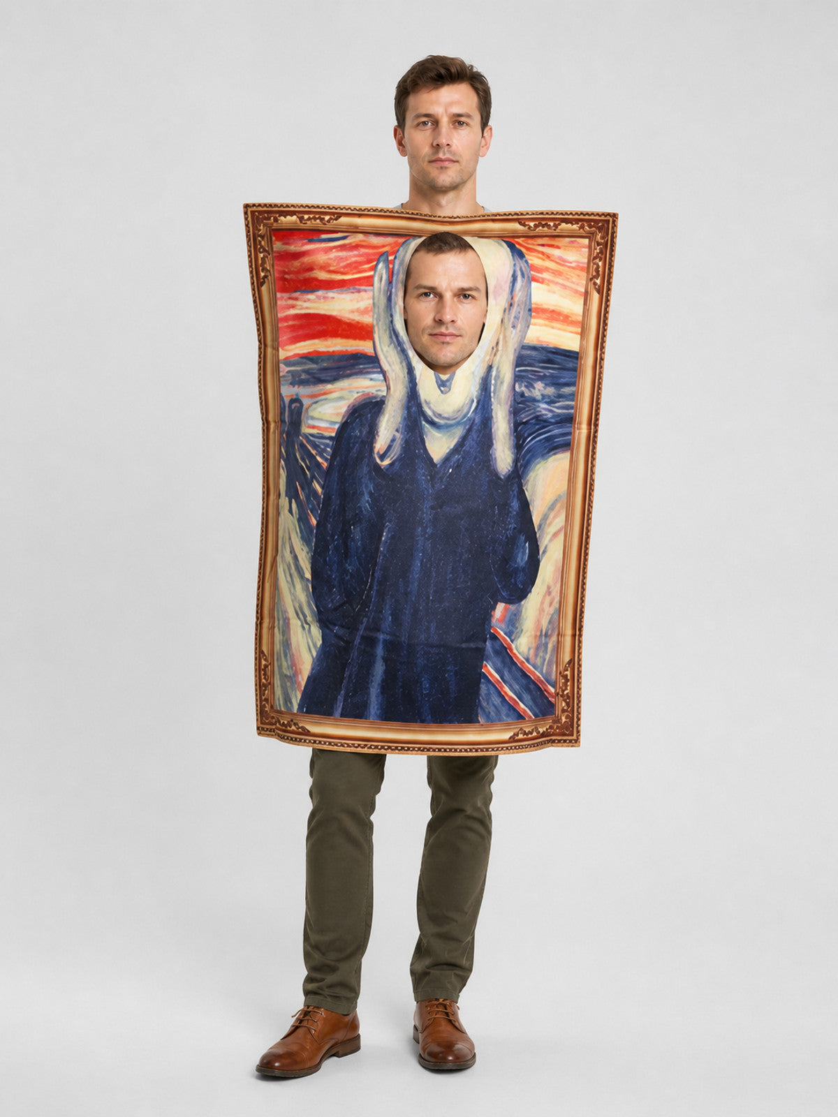 The Scream Cosplay Costume — Framed Painting, Adult product detail