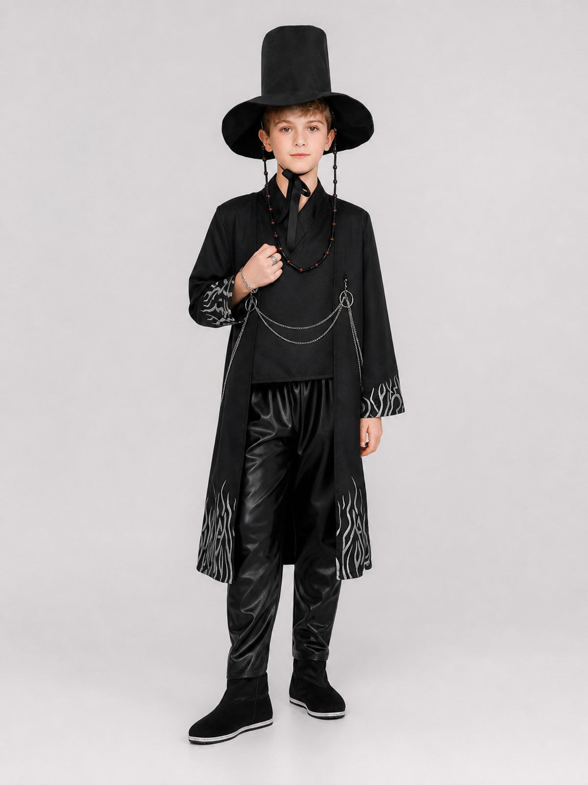 Anime Cosplay Costume: Long Coat, Pants, and Hat