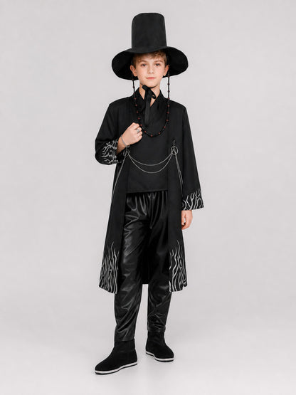 Anime Cosplay Costume: Long Coat, Pants, and Hat
