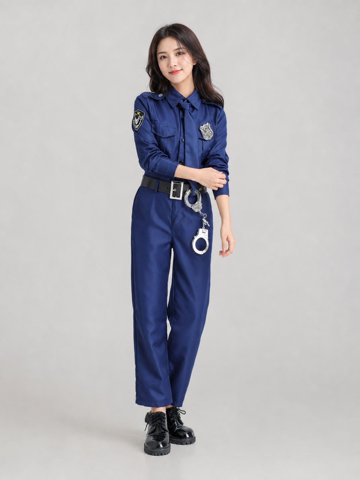 Children's Police Officer Costume for Performances and Cosplay Costumes detail