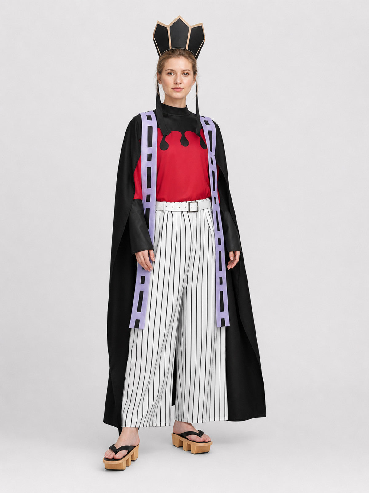 Anime Cosplay Douma Costume with Cloak and Pants