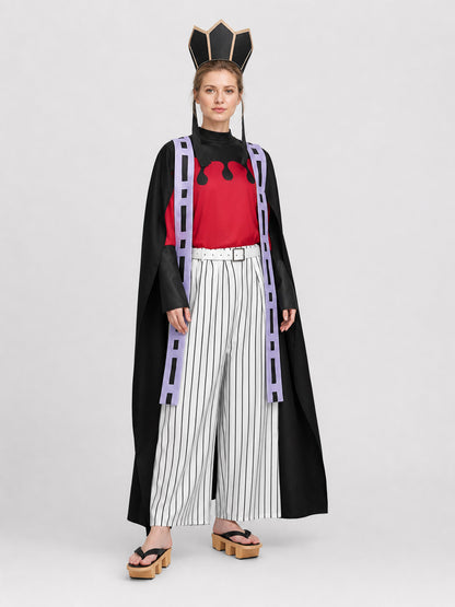 Anime Cosplay Douma Costume with Cloak and Pants