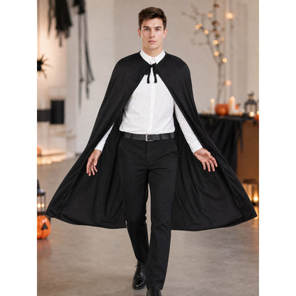 Black Long Cape Cloak for Halloween and Stage lifestyle view