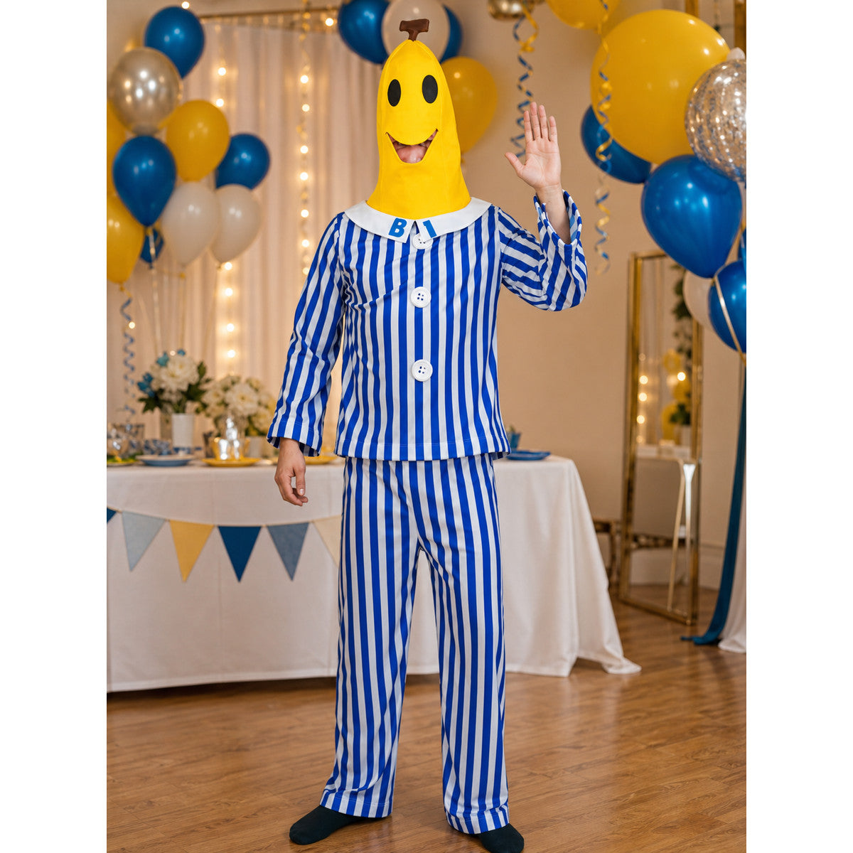 Striped Banana Costume for Halloween and Carnival lifestyle view