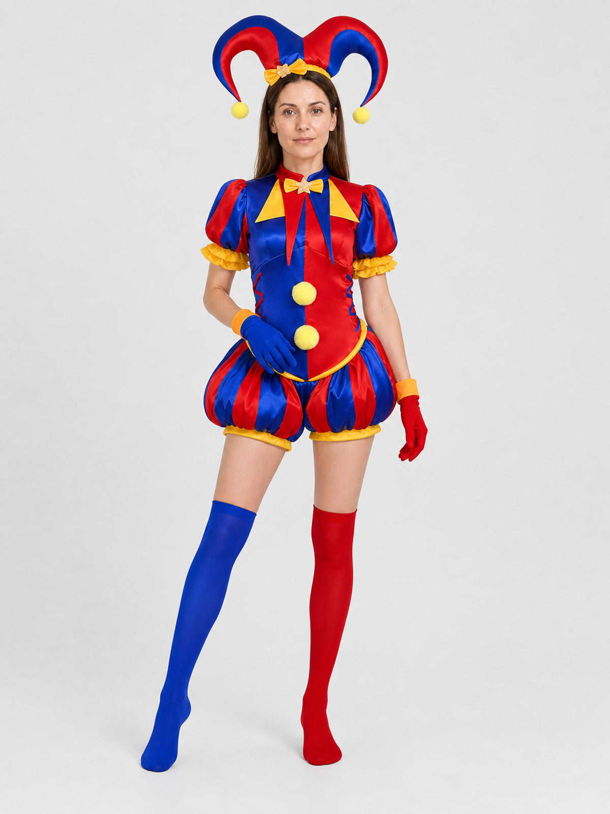 Pomni Clown Costume from The Amazing Digital Circus Costumes detail