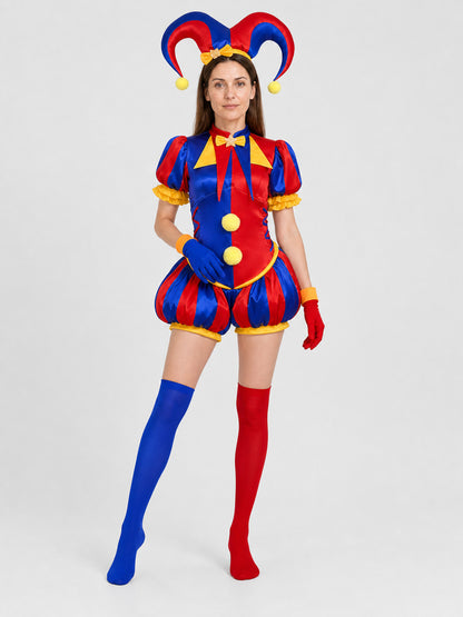 Pomni Clown Costume from The Amazing Digital Circus Costumes detail
