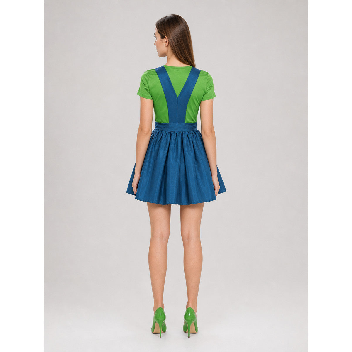Super Mario-style carnival costume for cosplay back view