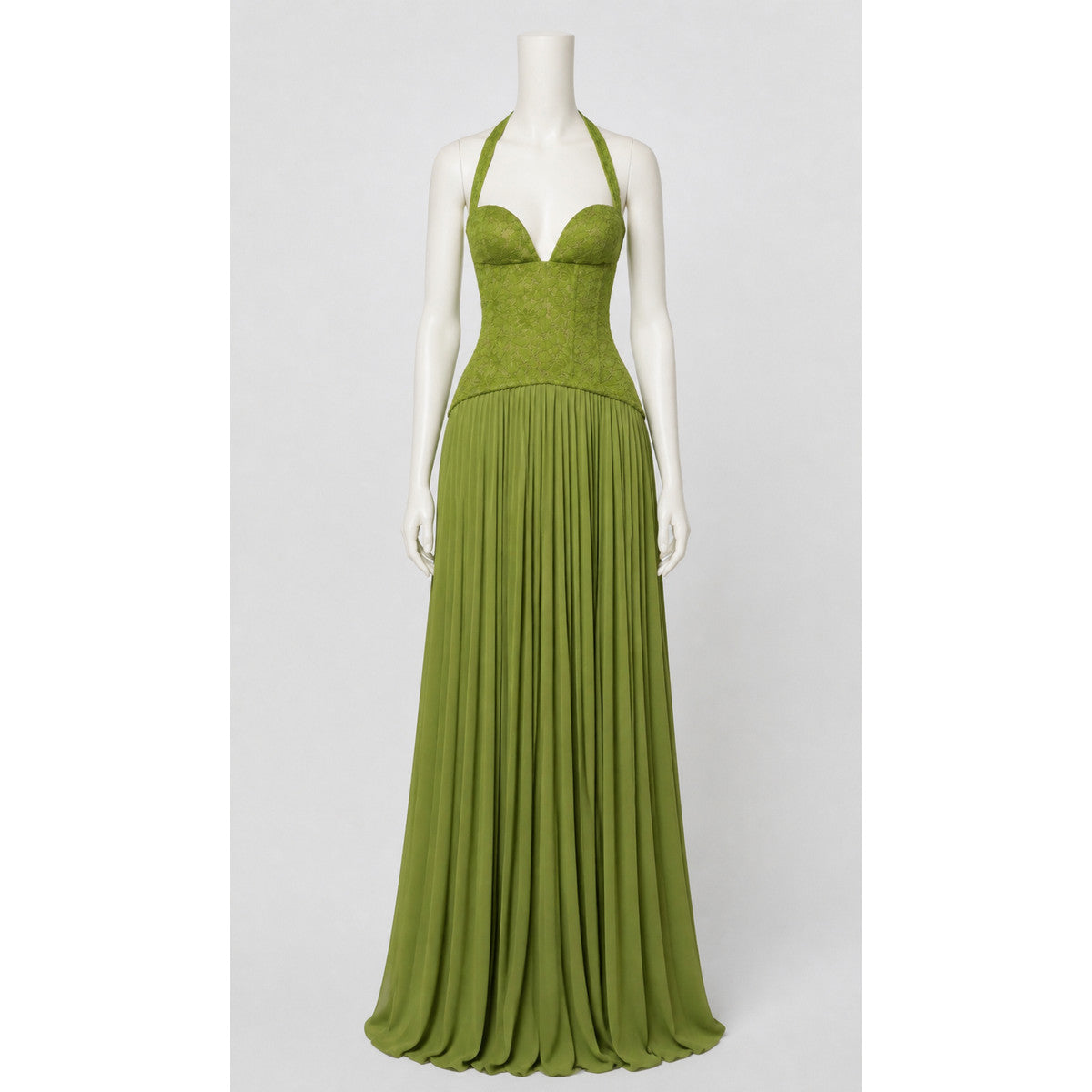 Maxi Dress with a Deep V-Neckline