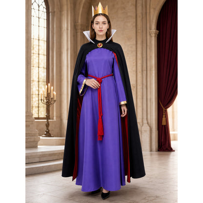 Carnival costume with cape and crown for cosplay lifestyle view