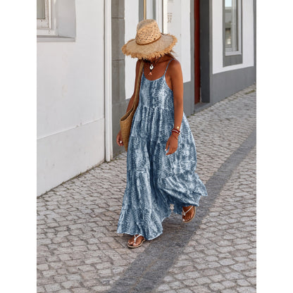 Women’s Long Spaghetti-Strap Sundress