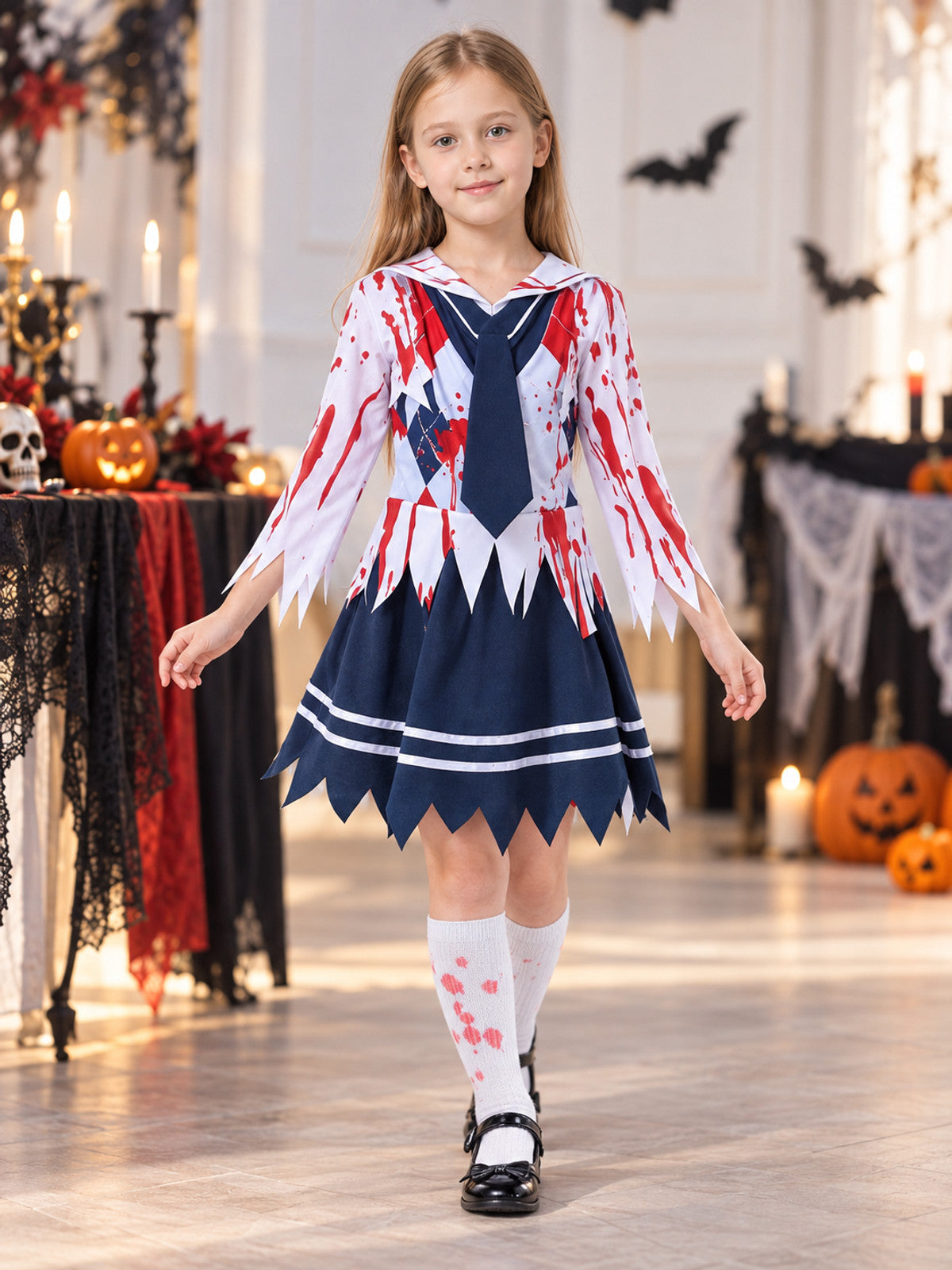 Carnival dress with sailor collar and tie