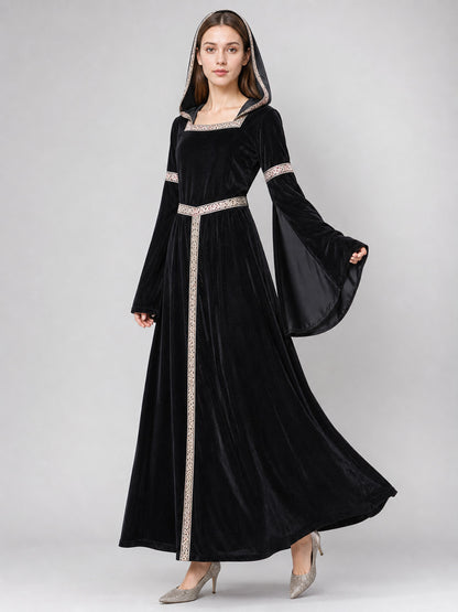 Zombie Costume, Medieval Hooded Dress