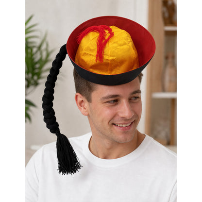Halloween carnival hat with tassel lifestyle