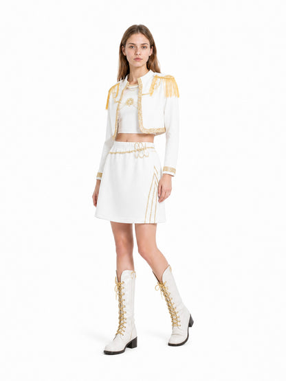 Children’s White and Gold Three-Piece Stage Costume product detail