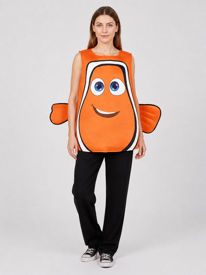 Nemo Fish Cosplay Costume, Orange, with Fins Costumes detail
