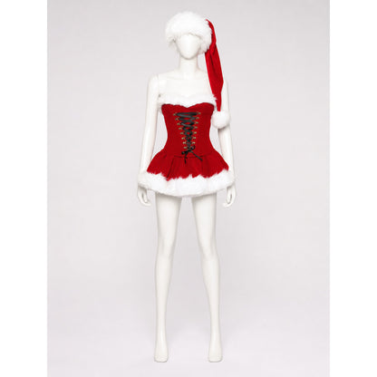 Christmas Costume with Fur Trim