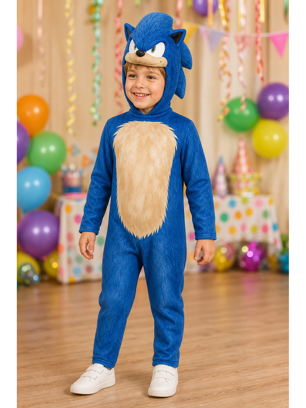 Blue Hedgehog Hooded Halloween Costume