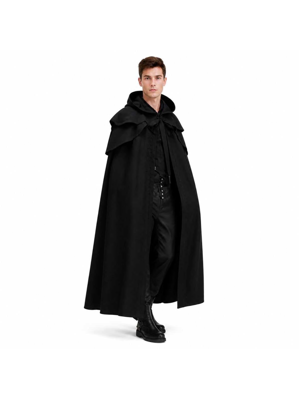 Black Gothic-Style Hooded Cape