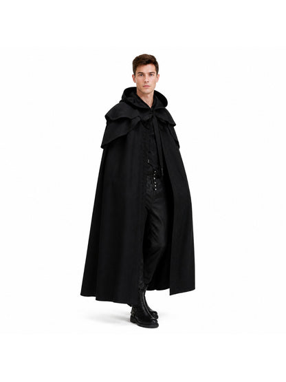 Black Gothic-Style Hooded Cape
